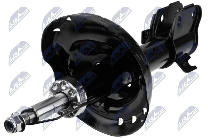Image of NTY A-SB-016 Shock absorber Front Axle Right, Gas Pressure, Twin-Tube, Suspension Strut, Bottom Clamp Shock Absorber (854)