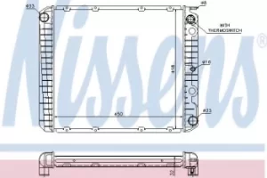 Image of 65525A Nissens Radiator engine cooling
