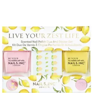 Image of nails inc. Live Your Zest Life Nail Polish Duo