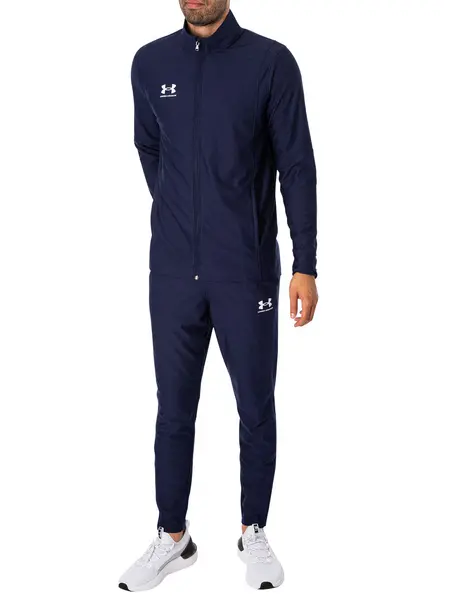 Image of Under Armour Logo Tracksuit Navy S
