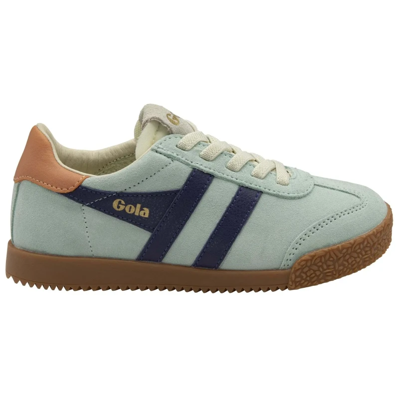 Image of Gola Lace-up suede trainers for kids Gola Elan Gris Male 34