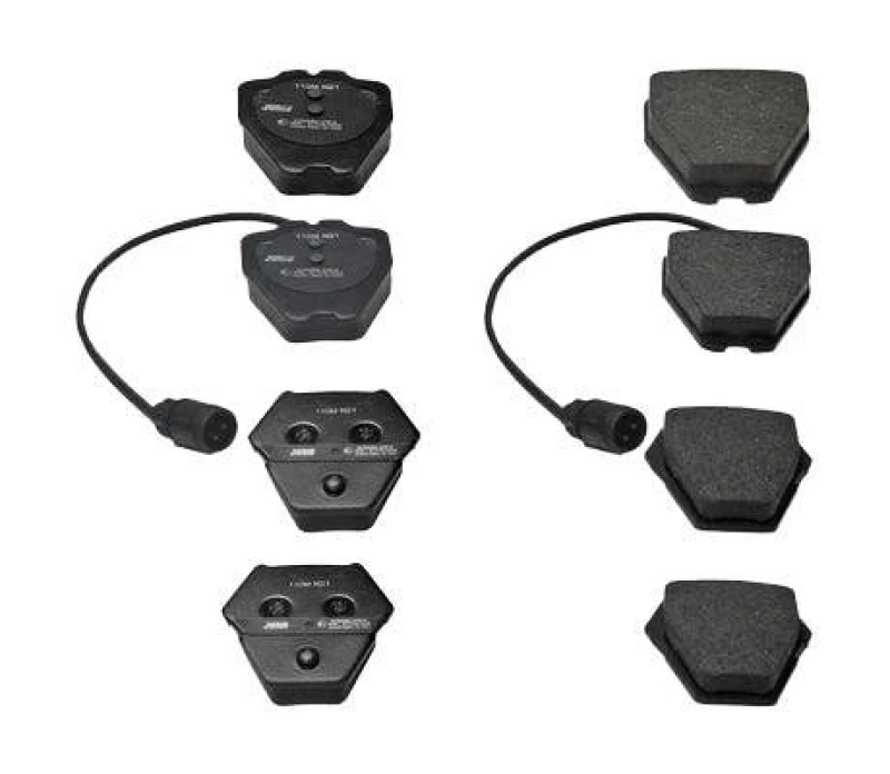 Image of JURID 573208J Brake pad set incl. wear warning contact, without accessories Brake Pad Set,disc brake (402)
