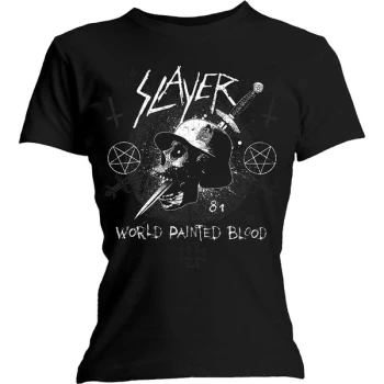 Image of Slayer - Dagger Skull Womens X-Large T-Shirt - Black