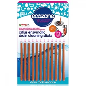 image of Ecozone Citrus Enzymatic Drain Cleaning Sticks