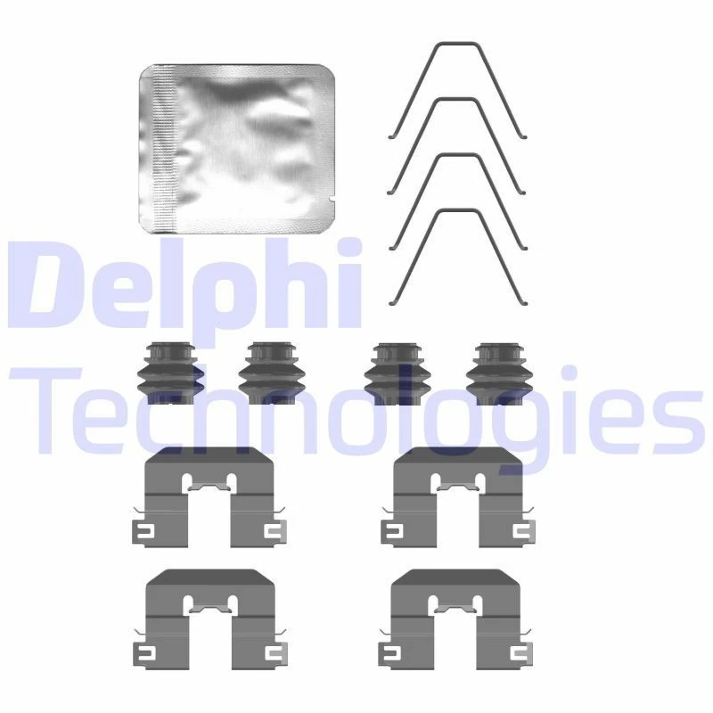 Image of DELPHI Brake pad fitting kit DELPHI LX0758