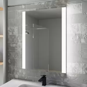 Image of Rectangular LED Bathroom Mirror with Demister 600 x 800mm - Pegasus
