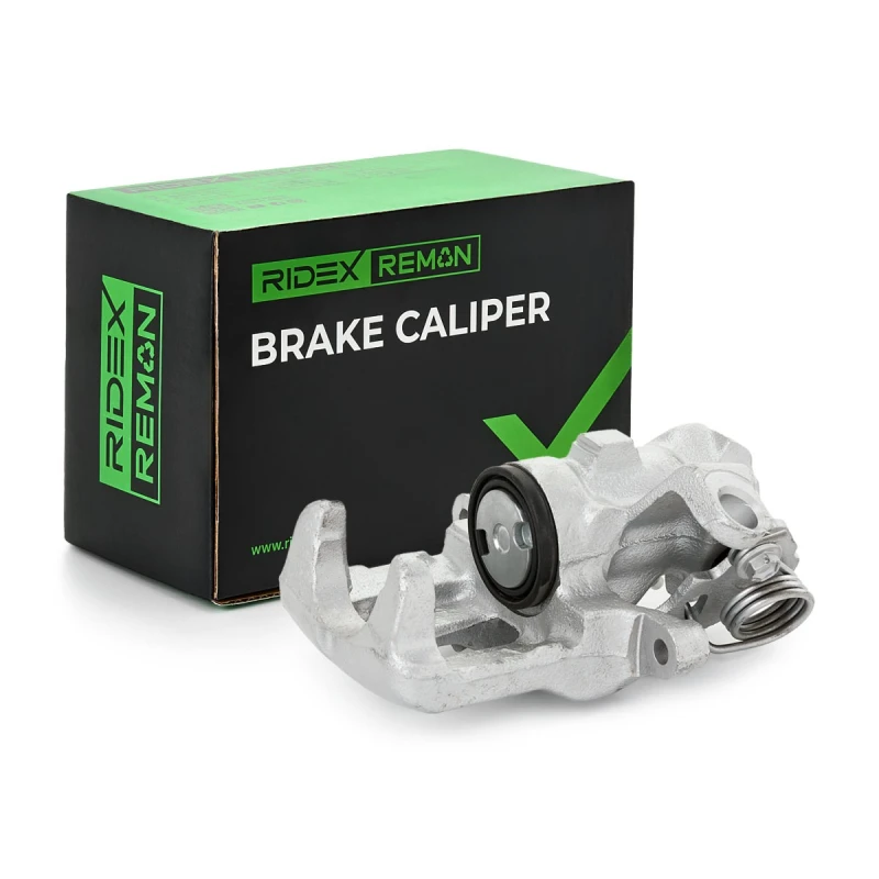 Image of RIDEX REMAN 78B0229R Brake caliper Rear Axle, without holder Grey Cast Iron Brake Caliper (78)