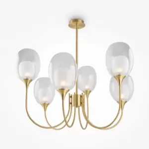 Image of Maytoni Maytoni Aura Modern 6 Light Globe Pendant Ceiling Light Brass E14
