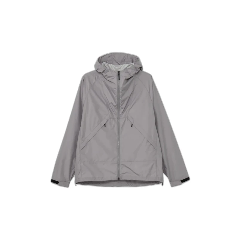 Image of Hooded windbreaker Goldwin Rip-stop Gris Male S