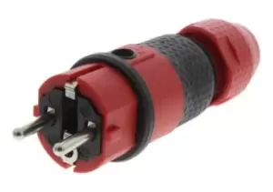Image of ABL Sursum French / German Mains Plug CEE 7/7 German Schuko / French, 16A, Cable Mount, 250 V