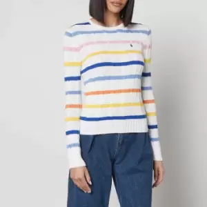 Image of Polo Ralph Lauren Juli Cable-Knit Cotton Jumper - L