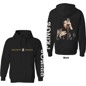 Image of Prince - Welcome 2 America Unisex X-Large Hoodie - Black