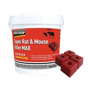 image of Pest-Stop (Pelsis Group) Super Rat & Mouse Killer MAX Wax Blocks