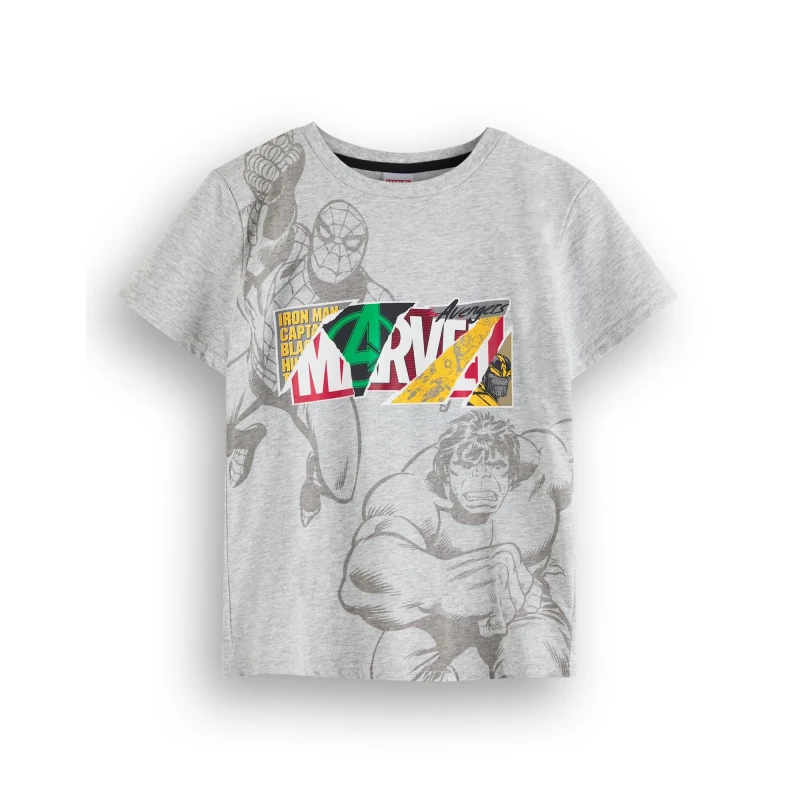 Image of Marvel Short Sleeved T-Shirt Grey unisex