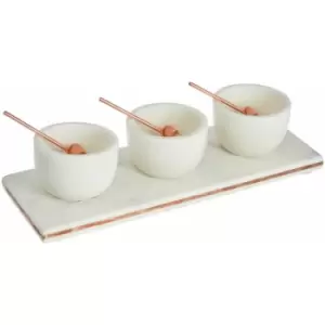 image of 3 PC Marble / Copper Inlay Serving Board Set - Premier Housewares