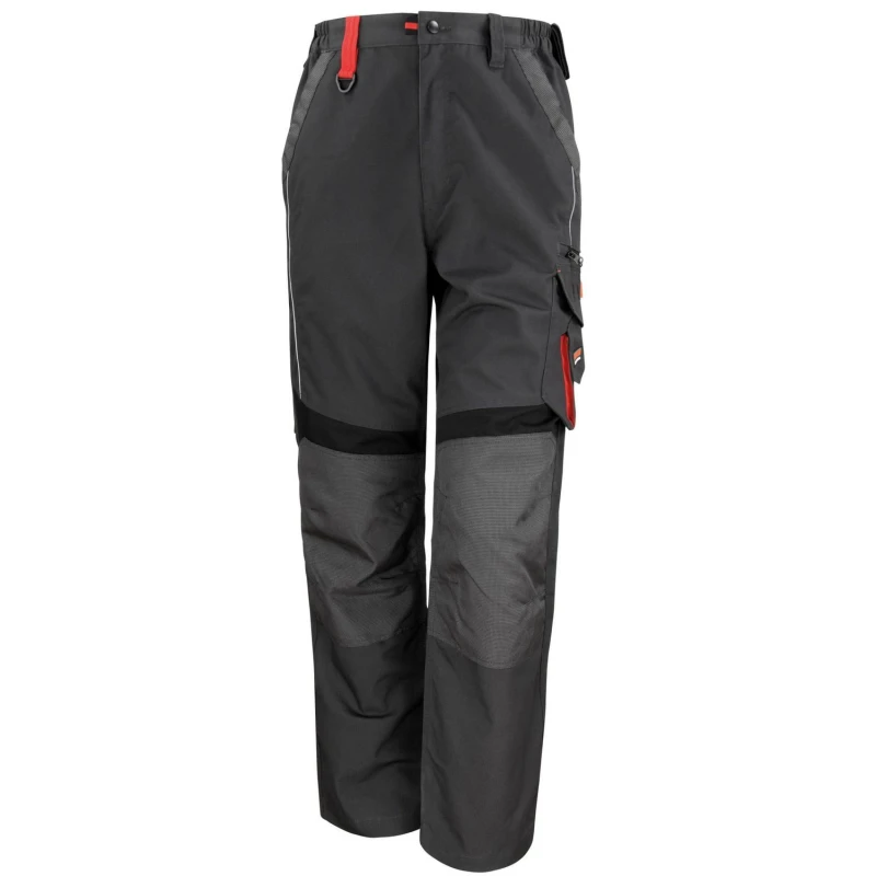 Image of Result Result Men Technical Work Trousers in Grey Size: Medium Grey M Male 5063470448425