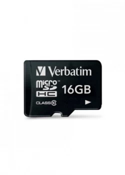 image of Verbatim 16GB Micro SDHC Memory Card