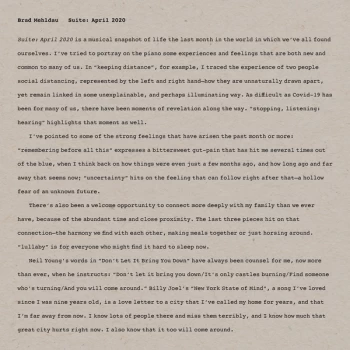 Image of Brad Mehldau - Suite: April 2020 Vinyl