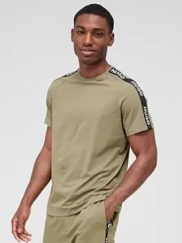 Image of HUGO Bodywear Sporty Logo Lounge T-Shirt, Green Size M Men