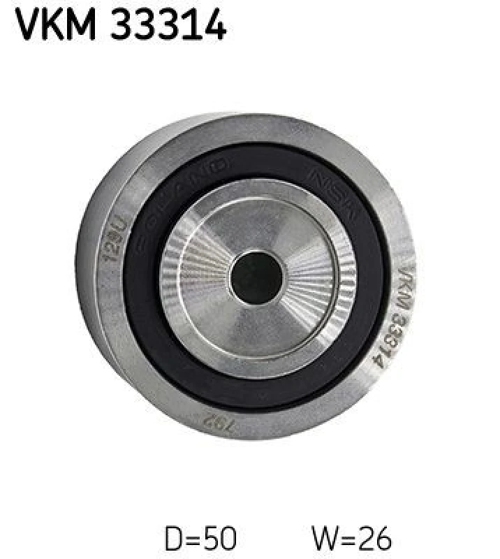 Image of SKF Deflection / guide pulley, V-ribbed belt SKF VKM 33314