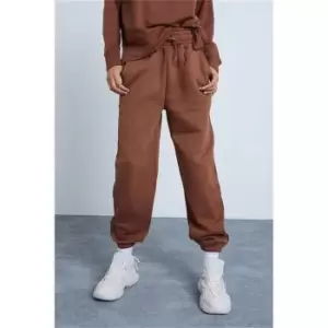 I Saw It First Chocolate Super High Waist Joggers - Brown