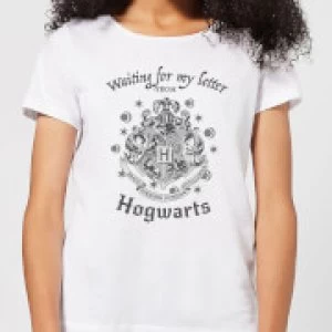 Image of Harry Potter Waiting For My Letter From Hogwarts Womens T-Shirt - White - 3XL