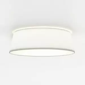 Image of Astro Fife Cylindrical 43cm Ceiling Light, White Fabric