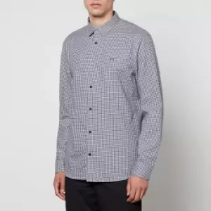 Image of Armani Exchange Shepherd Check Cotton Shirt - XXL
