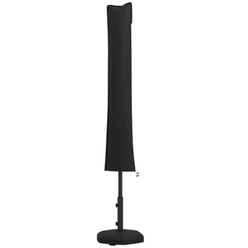 Image of Outsunny Parasol Cover, Patio Cantilever Cover, Banana Umbrella Cover, Black 84B-064V00BK
