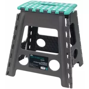 image of Large Folding Step Stool, Grey - JVL