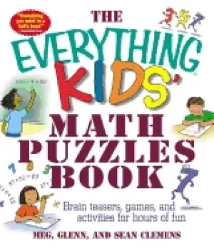 Image of everything kids math puzzles book brain teasers games and activites for ho