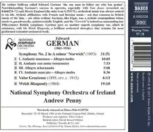Image of Edward German: Symphony No. 2, 'Norwich'/Valse Gracieuse/...