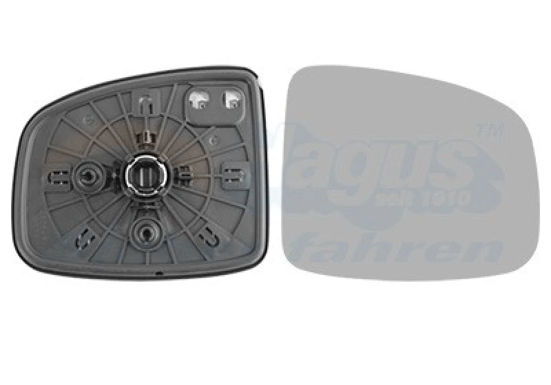 Image of VAN WEZEL Wing mirror glass VAN WEZEL 2562838