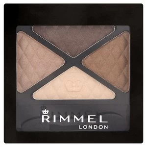 image of Rimmel Glam Eyes Quad Eyeshadow Smokey Brown 2 Multi