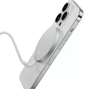 Image of ESR HaloLock mini Wireless Charger MagSafe Compatible Silver 2C562S