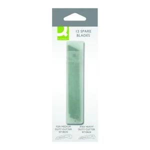 Image of Q-Connect MediumHeavy Duty Cutter Blades Pack of 12 KF10636