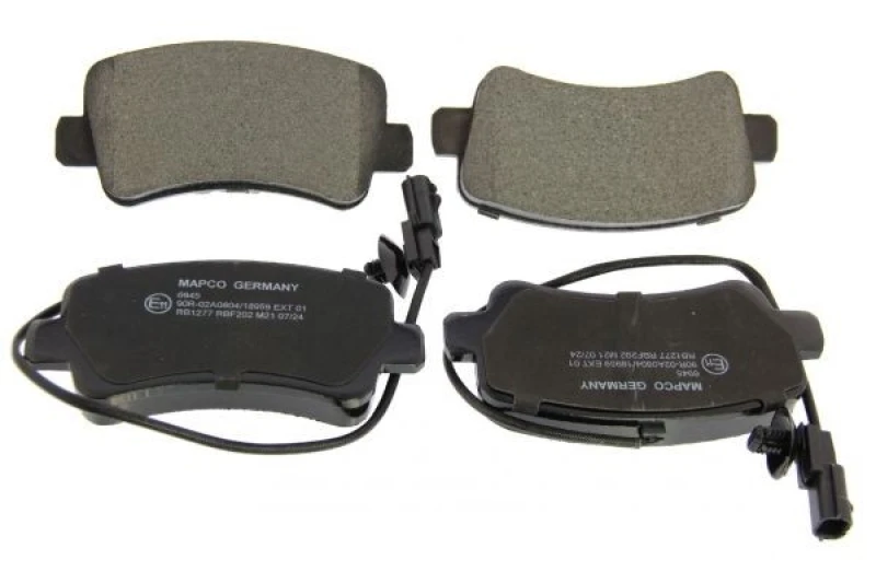 Image of MAPCO 6945 Brake pad set Rear Axle, incl. wear warning contact Brake Pad Set,disc brake (402)