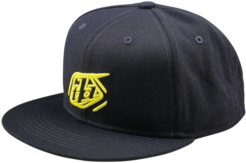 Image of Troy Lee Designs Flat Bill Badge Snapback Cap, blue for Men