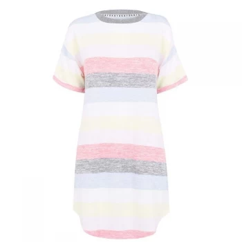 Image of DKNY Stripe Sleep Tee - Multi Marl Stri