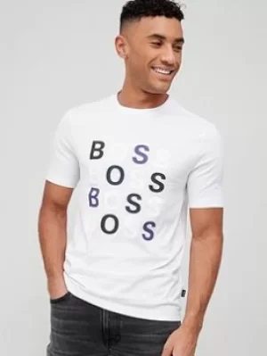 Image of Hugo Boss Tessler Logo T-Shirt White Size L Men