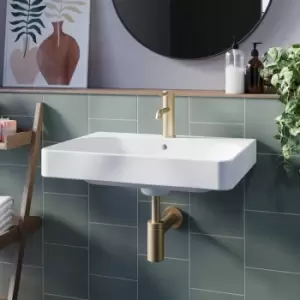 Image of Square Wall Hung Basin 600mm - Andros