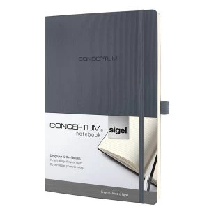 Image of Sigel Conceptum Notebook Soft Cover Lined And Numbered 194 Pages Dark