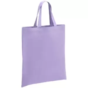 image of Brand Lab Cotton Short Handle Shopper Bag (One Size) (Lavender) - Lavender