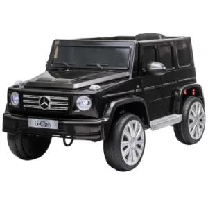 image of Homcom Mercedes Benz G500 Ride On Electric Car 12V, Black