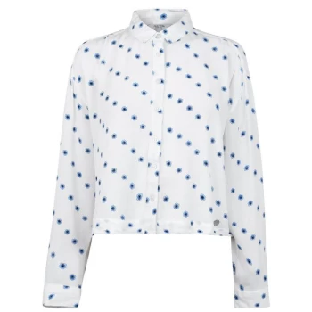 image of Jack Wills St Bedes Printed Boxy Shirt - White