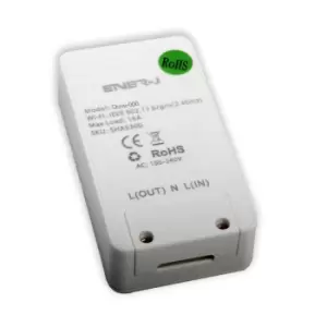 image of ENER-J WiFi Inline Switch Max Load 1600W. On/Off Switch White