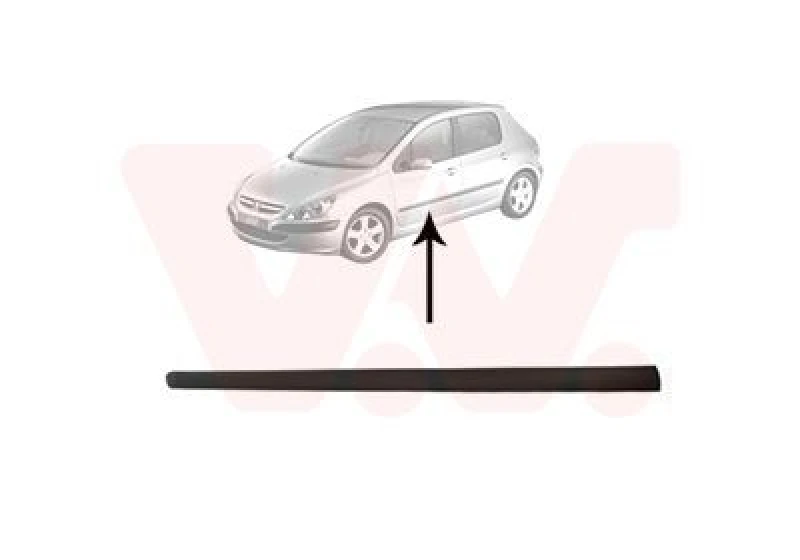 Image of VAN WEZEL Door moulding trim VAN WEZEL 4040403
