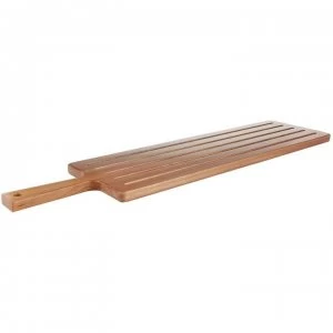 Image of Linea Acacia Wood Long wooden platter board - Wood Colour