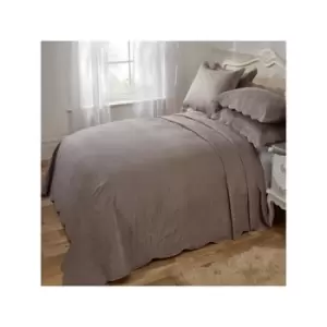 Image of Vivente Home Athena Jacquard Quilted Bedspread Set, Mink, Double