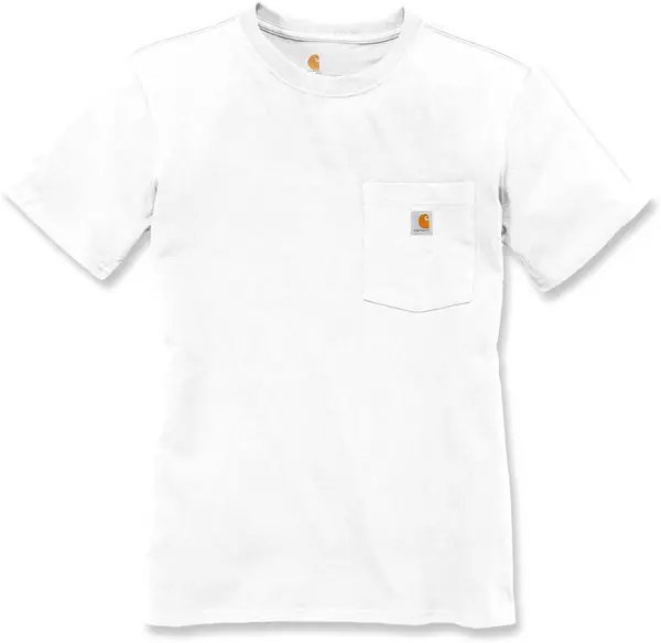 Image of Carhartt Workwear Pocket Womens T-Shirt, white, Size XS